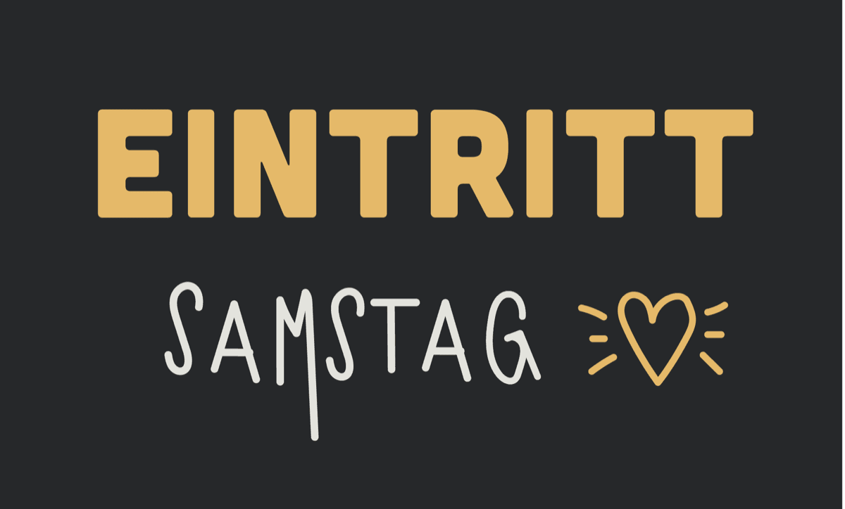 Eintritt Samstag